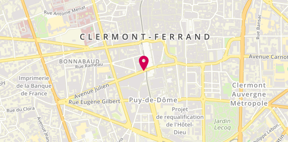 Plan de Agence Groupama de Clermont-Ferrand, 1 Bis avenue Julien, 63000 Clermont-Ferrand
