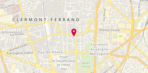 Plan de Agent General d'Assurances Mutuelle de Poitiers, 16 Rue Ballainvilliers, 63000 Clermont-Ferrand