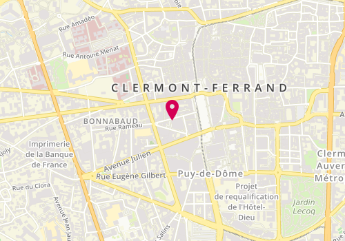 Plan de MAAF Assurances CLERMONT FERRAND VIVALDI, 13 Rue Maréchal Foch, 63000 Clermont-Ferrand