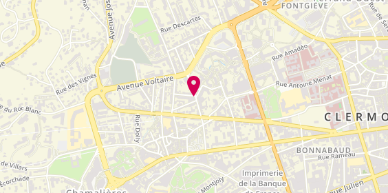 Plan de Aréas Assurances Nathalie VAYSSE, 7 avenue de Beaulieu, 63400 Chamalières