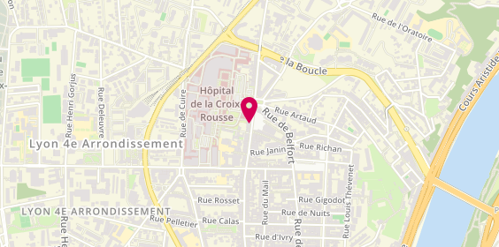 Plan de AXA Assurance et Banque Paul VUILLARD, 91 grande Rue de la Croix-Rousse, 69004 Lyon