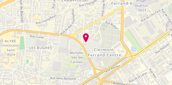 Plan de Mnpem, 2 Rue de Bien Assis, 63100 Clermont-Ferrand