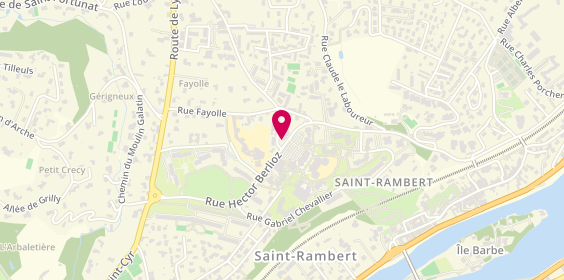 Plan de Caisse d'Epargne St Rambert, 34 Rue Hector Berlioz, 69009 Lyon
