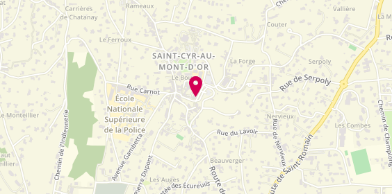Plan de Caisse d'Epargne St Cyr au Mont d'Or, 4 Place République, 69450 Saint-Cyr-au-Mont-d'Or