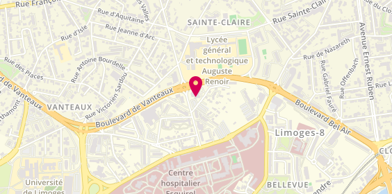 Plan de Agence de Limoges, 1 impasse Sainte-Claire, 87041 Limoges