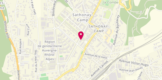 Plan de Caisse d'Epargne Sathonay, 977 Rue de la République, 69580 Sathonay-Camp