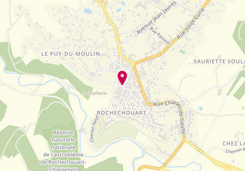 Plan de Mutuelle de Poitiers, 1 place de l'Église, 87600 Rochechouart