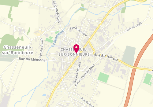 Plan de Mutuelle de Poitiers Assurances, 5 Place Eglise, 16260 Chasseneuil-sur-Bonnieure