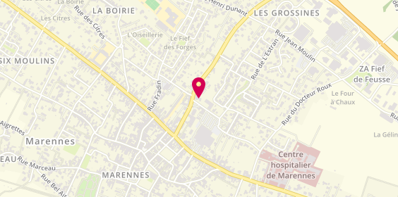 Plan de Agence de Marennes, 1 Rue Robert Etchebarne, 17320 Marennes