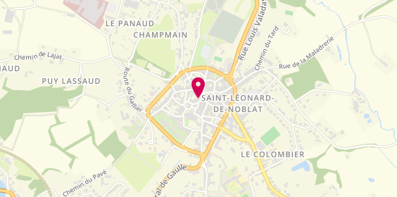 Plan de Aréas Assurances, 18 place de la République, 87400 Saint-Léonard-de-Noblat