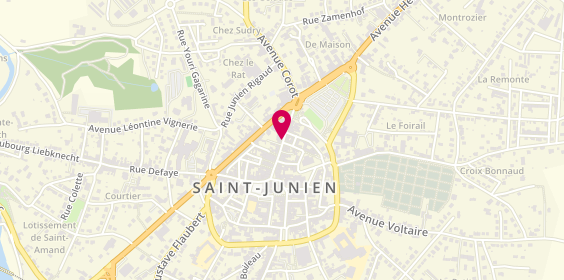 Plan de Mutuelle de St Junien, 27 Rue Lucien Dumas, 87200 Saint-Junien