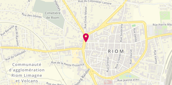 Plan de AXA Assurance et Banque PHILIPPE Gilles, 42 Rue Saint-Amable, 63200 Riom