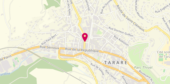 Plan de AESIO mutuelle, 25 Rue Pêcherie, 69170 Tarare