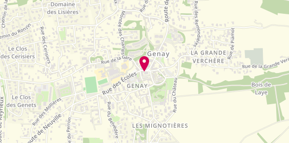Plan de Bureau 00682, 17 Rue des Écoles, 69730 Genay