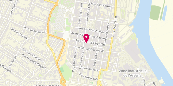 Plan de AXA Assurance et Banque Chabot Metayer et Potier, 52 avenue la Fayette, 17300 Rochefort