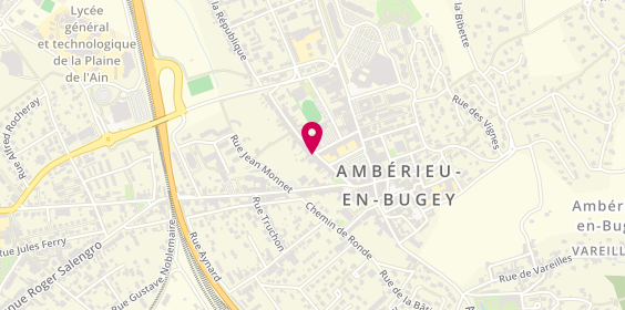 Plan de AESIO mutuelle, 23 Rue de la République, 01500 Ambérieu-en-Bugey