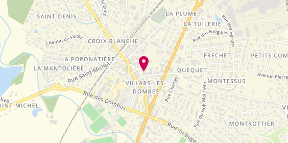 Plan de Groupama, place du Marché, 01330 Villars-les-Dombes