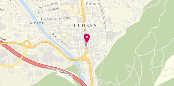 Plan de Caisse d'Epargne Cluses Centre, 4 Grande Rue, 74300 Cluses