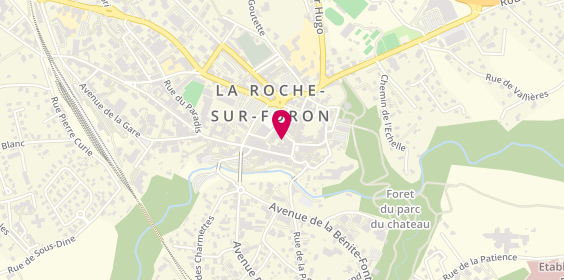 Plan de AESIO mutuelle, 30 place de la République, 74800 La Roche-sur-Foron