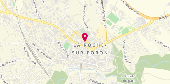 Plan de Abcm Agent général d'Assurances, 97 avenue Charles de Gaulle, 74800 La Roche-sur-Foron