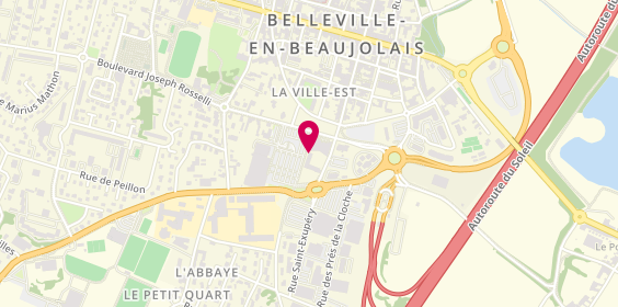 Plan de AESIO mutuelle, Parking Carrefour Market
All. Du Petit Prince, 69220 Belleville-en-Beaujolais