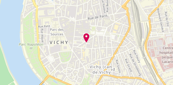 Plan de AXA Assurance et Banque Tobby MORLET, 8 Rue Mombrun, 03200 Vichy