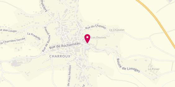 Plan de Caisse d'Epargne Aquitaine Poitou C, 5 Route de Limoges, 86250 Charroux