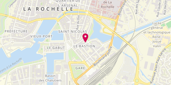 Plan de MACSF, 6 Bis Rue de l'Ouvrage à Cornes Le
Rue du Bastion Saint-Nicolas, 17000 La Rochelle