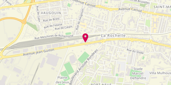Plan de Agence la Rochelle Guiton, 308 avenue Jean Guiton, 17000 La Rochelle