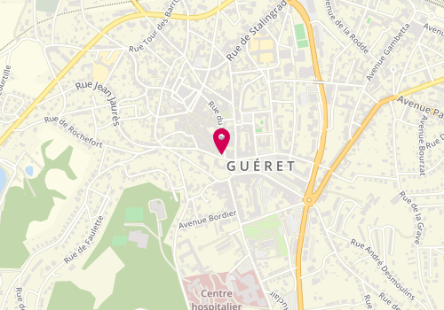 Plan de Mutuelle de Poitiers Assurances, 3 place Louis Lacrocq, 23000 Guéret