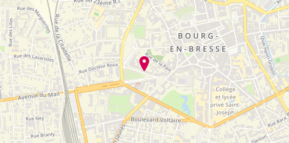 Plan de La Bresse Courtage, 8 avenue Louis Jourdan, 01000 Bourg-en-Bresse