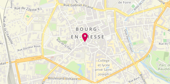 Plan de Caisse d'Epargne Bourg Square, 13 avenue Alsace Lorraine, 01000 Bourg-en-Bresse