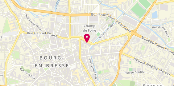 Plan de Agence Groupama de Bourg en Bresse, 6 avenue du Champ de Foire, 01000 Bourg-en-Bresse