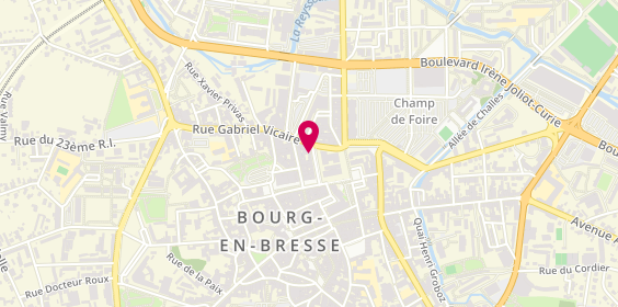 Plan de Caisse d'Epargne Bourg Carriat, 7 Rue René Cassin, 01000 Bourg-en-Bresse