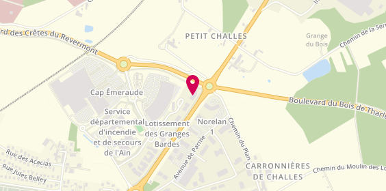 Plan de AXA Assurance et Banque GOUTHERAUT - GUICHON - JAILLET, 220 avenue des Granges Bardes, 01000 Bourg-en-Bresse