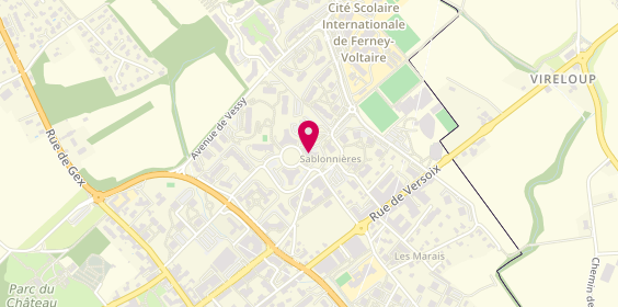 Plan de Agence Mutuelle de France Unie, Immeuble Jean-Baptiste Say
13 Bis chemin du Levant 4ème Étage, 01210 Ferney-Voltaire