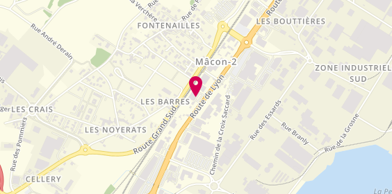 Plan de MACIF, 134 Route de Lyon, 71000 Mâcon