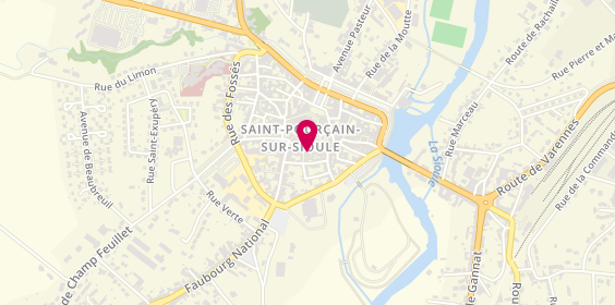 Plan de Axa Assurances, 18 Rue Victor Hugo, 03500 Saint-Pourçain-sur-Sioule