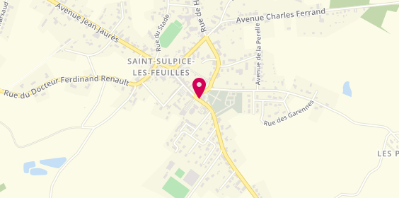 Plan de Agence d'Assurance Thélem assurances Saint-Sulpice-Les-Feuilles, 3 Rue Léon Mercier, 87160 Saint-Sulpice-les-Feuilles