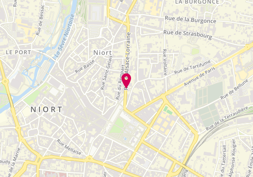 Plan de Allianz Assurance NIORT - Louis-Marie COQUET, 20 Rue Alsace Lorraine, 79000 Niort