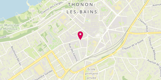 Plan de AESIO mutuelle, 8 Rue François Morel, 74200 Thonon-les-Bains