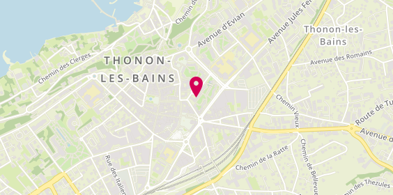 Plan de GMF Assurances THONON LES BAINS, 9 place du Marché, 74200 Thonon-les-Bains