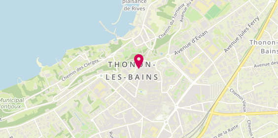 Plan de Axa Frederic Taloud, 9 place de l'Hôtel de Ville, 74200 Thonon-les-Bains