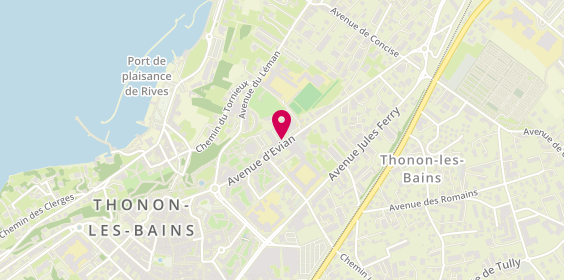 Plan de Allianz, 10 avenue d'Evian, 74200 Thonon-les-Bains