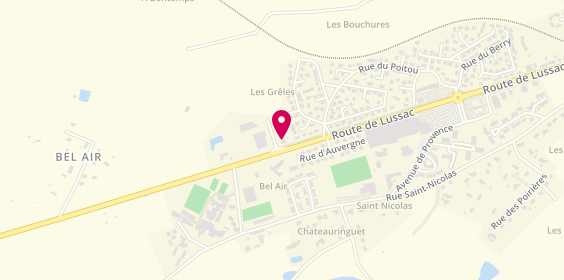 Plan de AXA Assurance BOLOT-POULAIN, Route de Lussac, 86500 Montmorillon