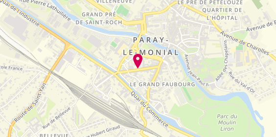 Plan de Caisse d'Epargne Paray le Monial, 34 avenue Charles de Gaulle, 71600 Paray-le-Monial