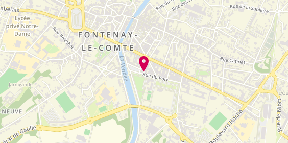 Plan de Aréas Assurances Ghislain NIVET, 17 Rue du Port, 85200 Fontenay-le-Comte