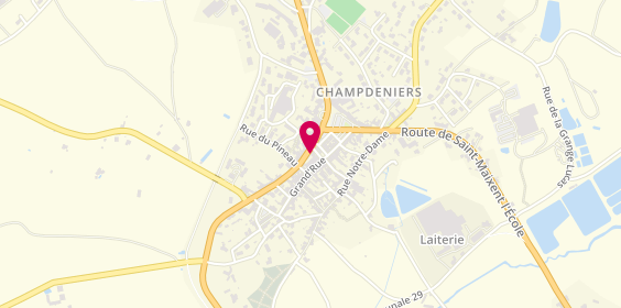 Plan de Mutuelle de Poitiers Assurances - Franck MICHALLON, 2 place du Plat d'Étain, 79220 Champdeniers