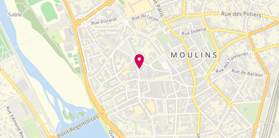 Plan de MAAF Assurances MOULINS, 12 Rue Mathieu de Dombasle, 03000 Moulins