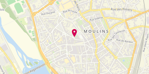 Plan de GMF Assurances MOULINS, 28 Rue des Bouchers, 03000 Moulins